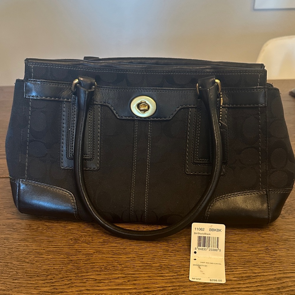 Coach Black Satchel Bag